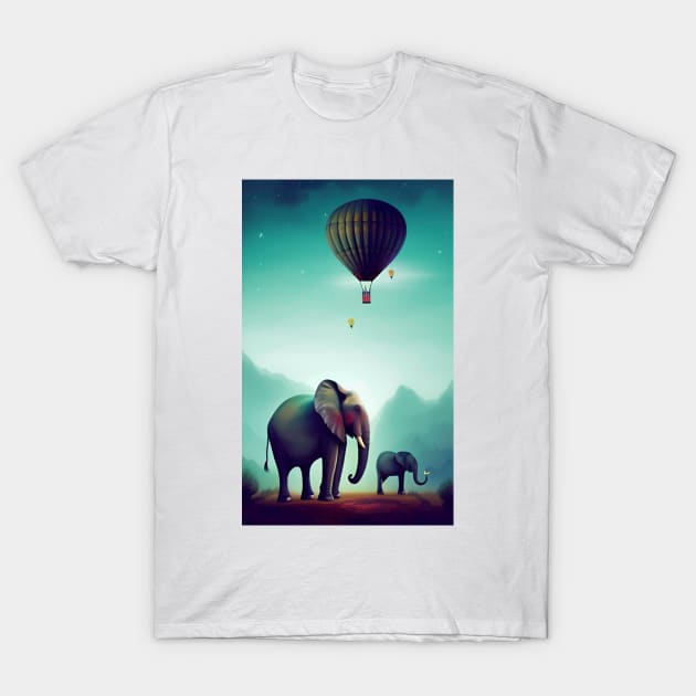 Elephants T-Shirt by ShopSunday